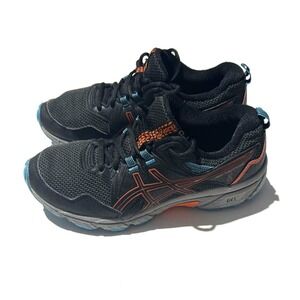 ASICS Kid's Orange & BlackGel-Venture Running‎ Shoes 1014A141 Size 5.5 Preowned